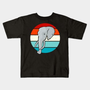 Elephants Africa Animals Vintage Retro Elephant Kids T-Shirt